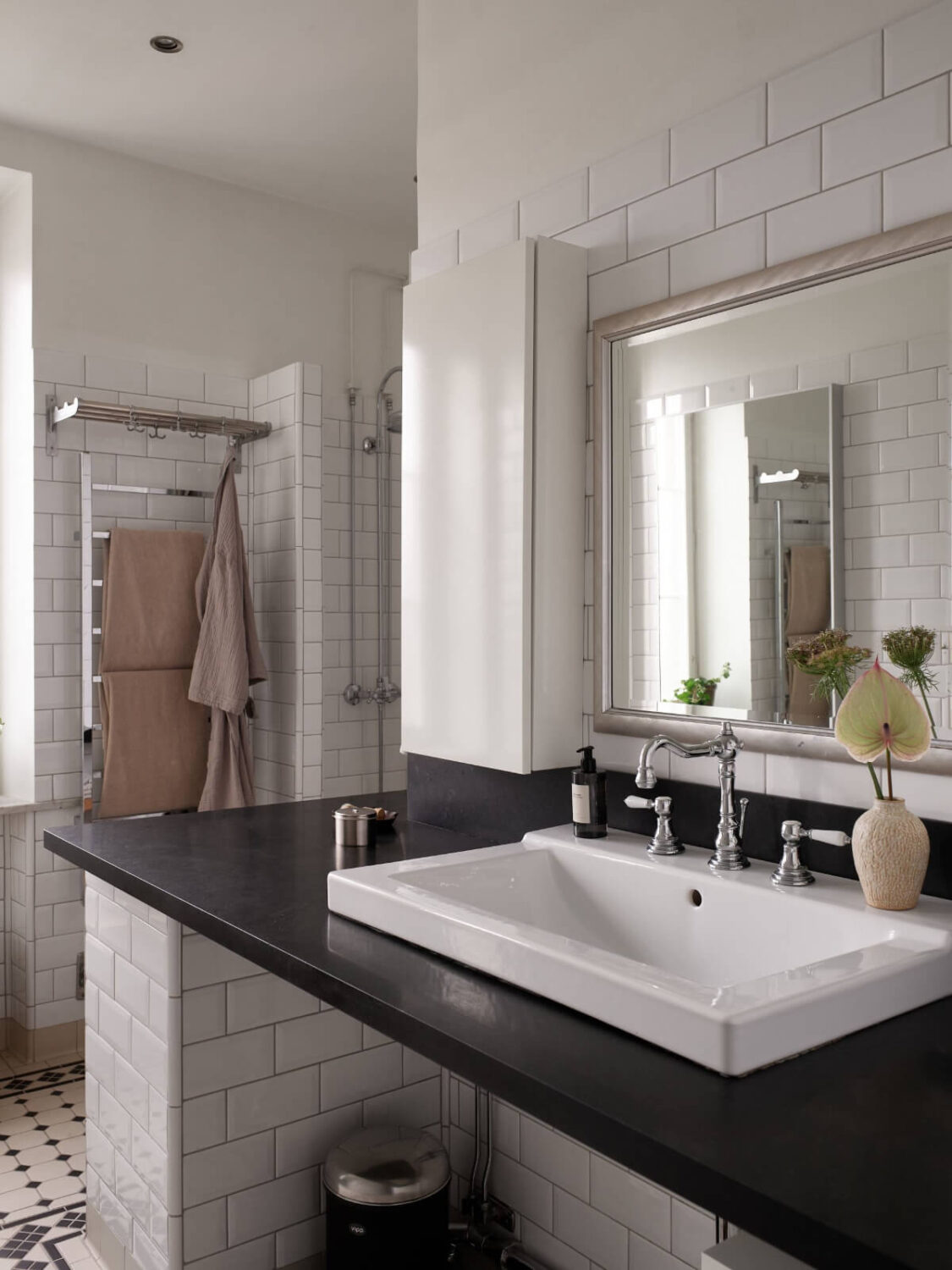 A Grand Early 20th-Century Apartment in Stockholm 28 bathroom sink