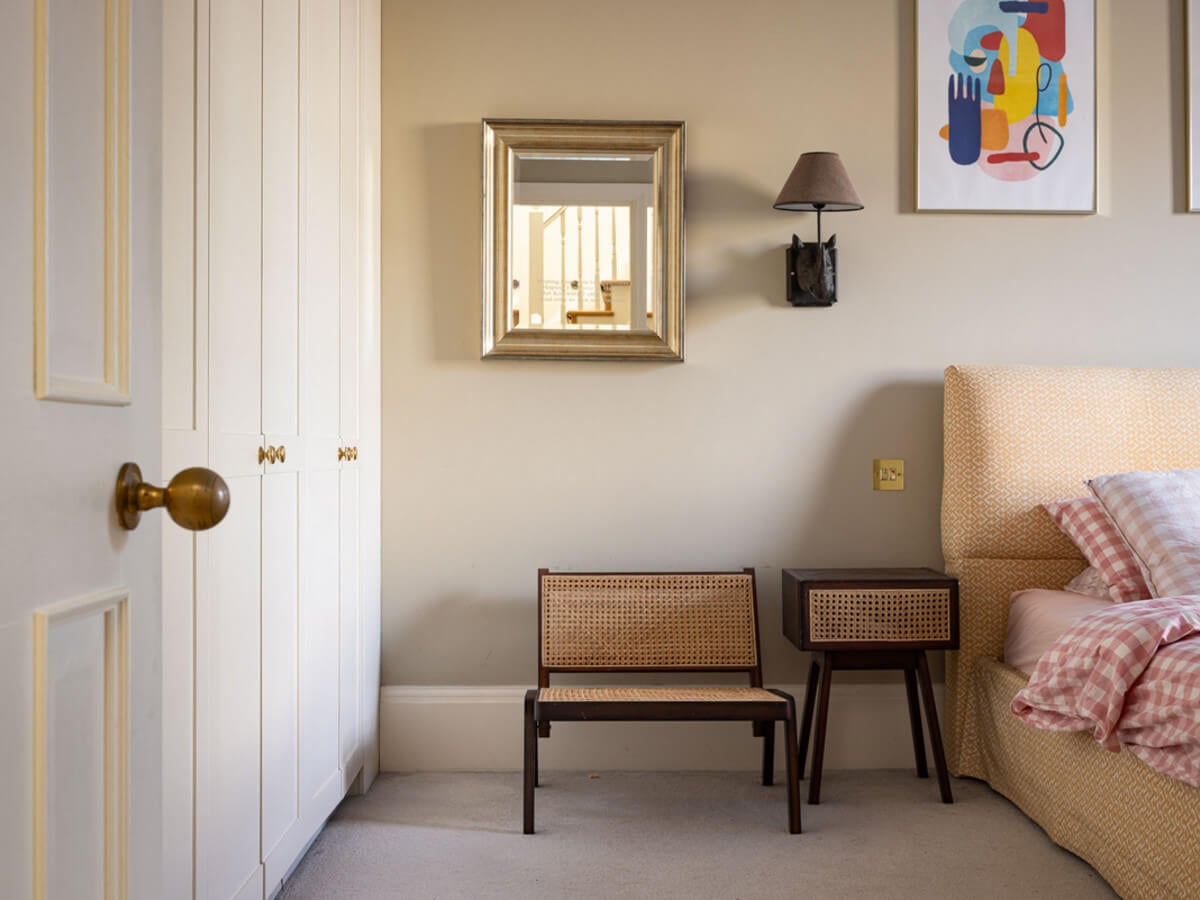 An Extended Family Home in London with Pink Crittall Doors 10 bedroom built in wardrobes