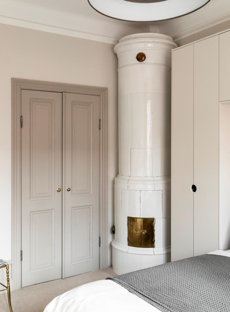 A Stylish Two-Bedroom Apartment in Stockholm 20 bedroom round fireplace