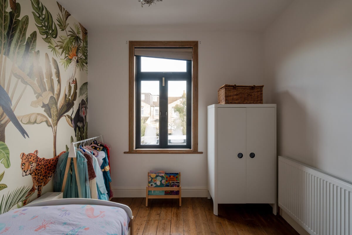 A Restored Victorian House with Exposed Brick and a Kitchen Extension 19 childrens room wall mural