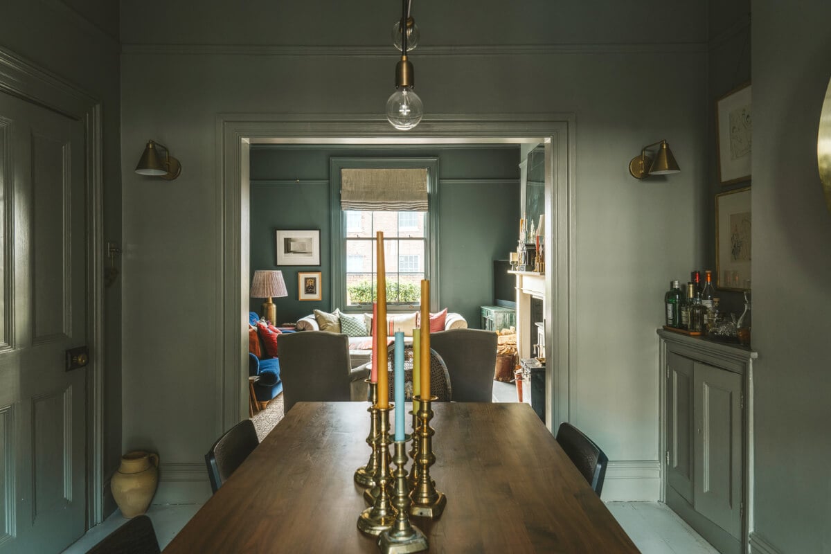 A Renovated Georgian Townhouse with a Stunning Kitchen Extension 6 double living space with dining room