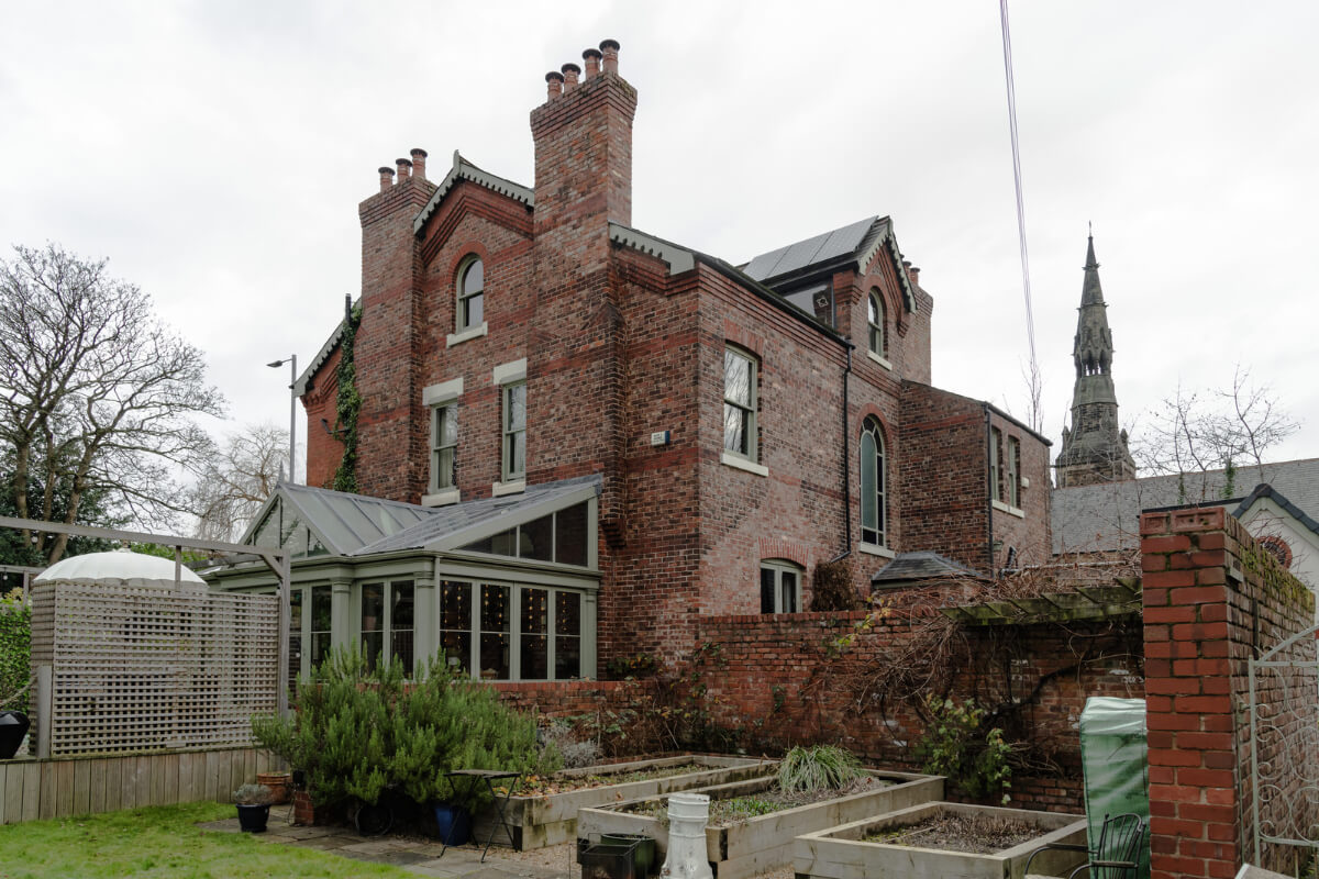 A Grand Victorian Villa in Manchester with Bold Interiors 35 exterior herb garden victorian villa