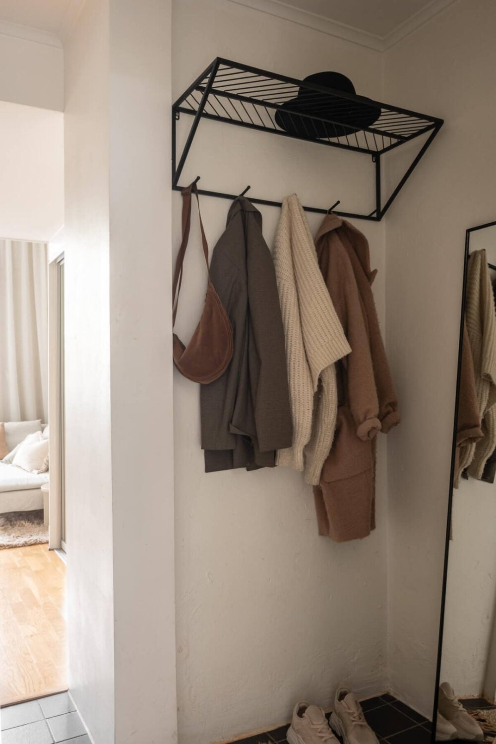A Serene Studio Apartment with a Loft Bed and a Large Balcony 18 hall coat storage