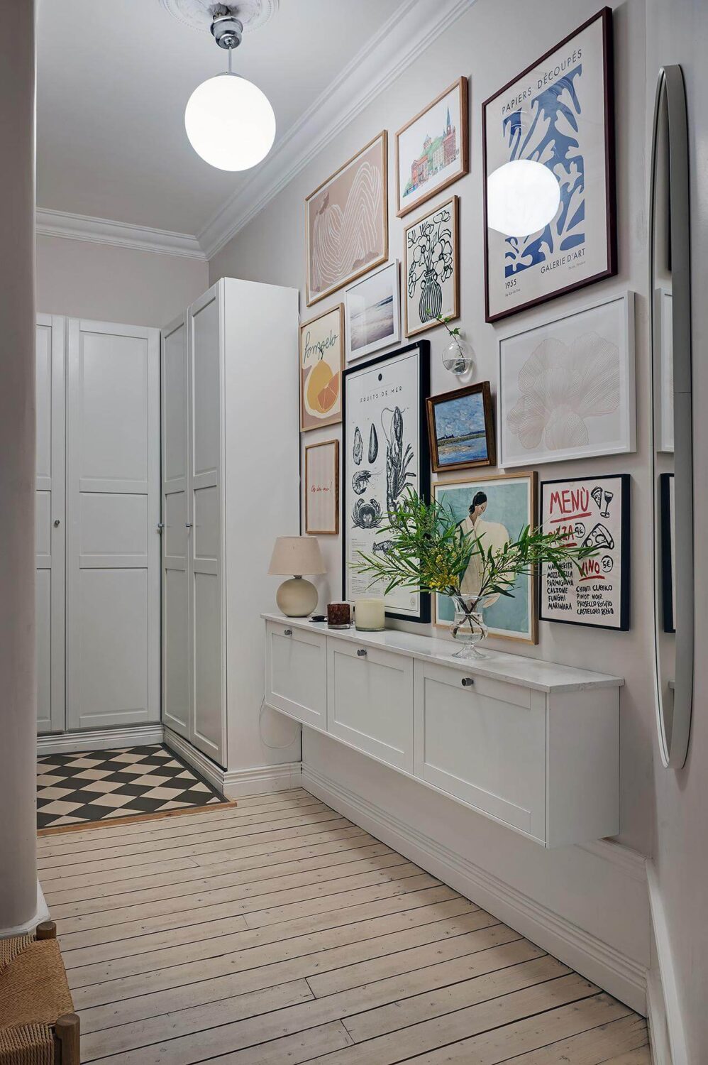 Best of 2025: Hallways 34 hall gallery wall wooden floor floating cupboards