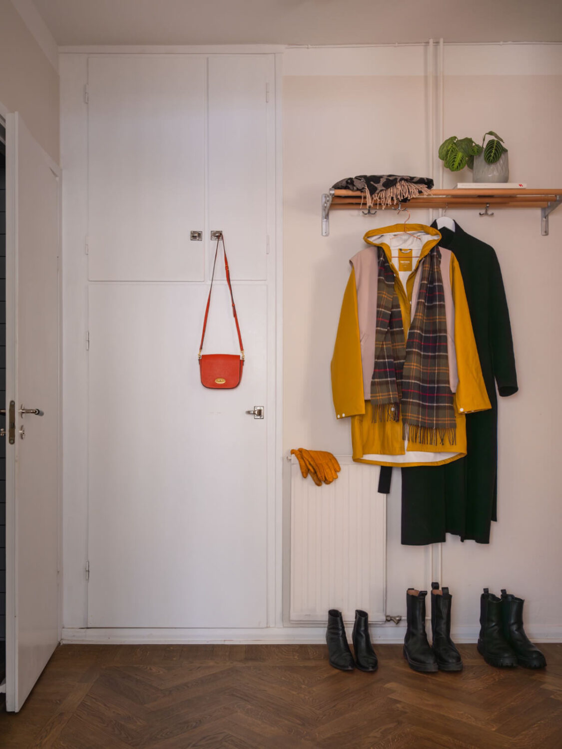 A Light, Renovated Two-Bedroom Apartment in Stockholm 24 hall original cabinets A Light, Renovated Two-Bedroom Apartment in Stockholm