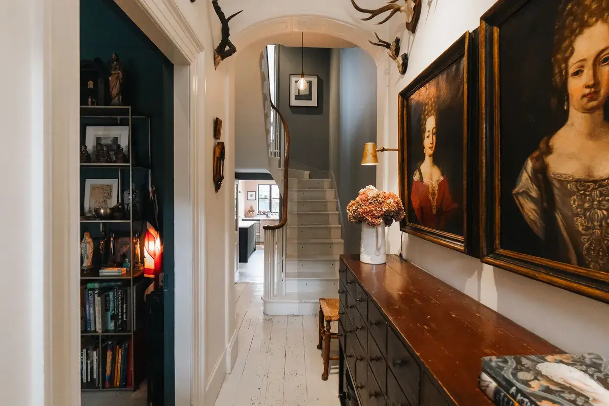 A Renovated Georgian Townhouse with a Stunning Kitchen Extension 39 hall A Renovated Georgian Townhouse with a Stunning Kitchen Extension