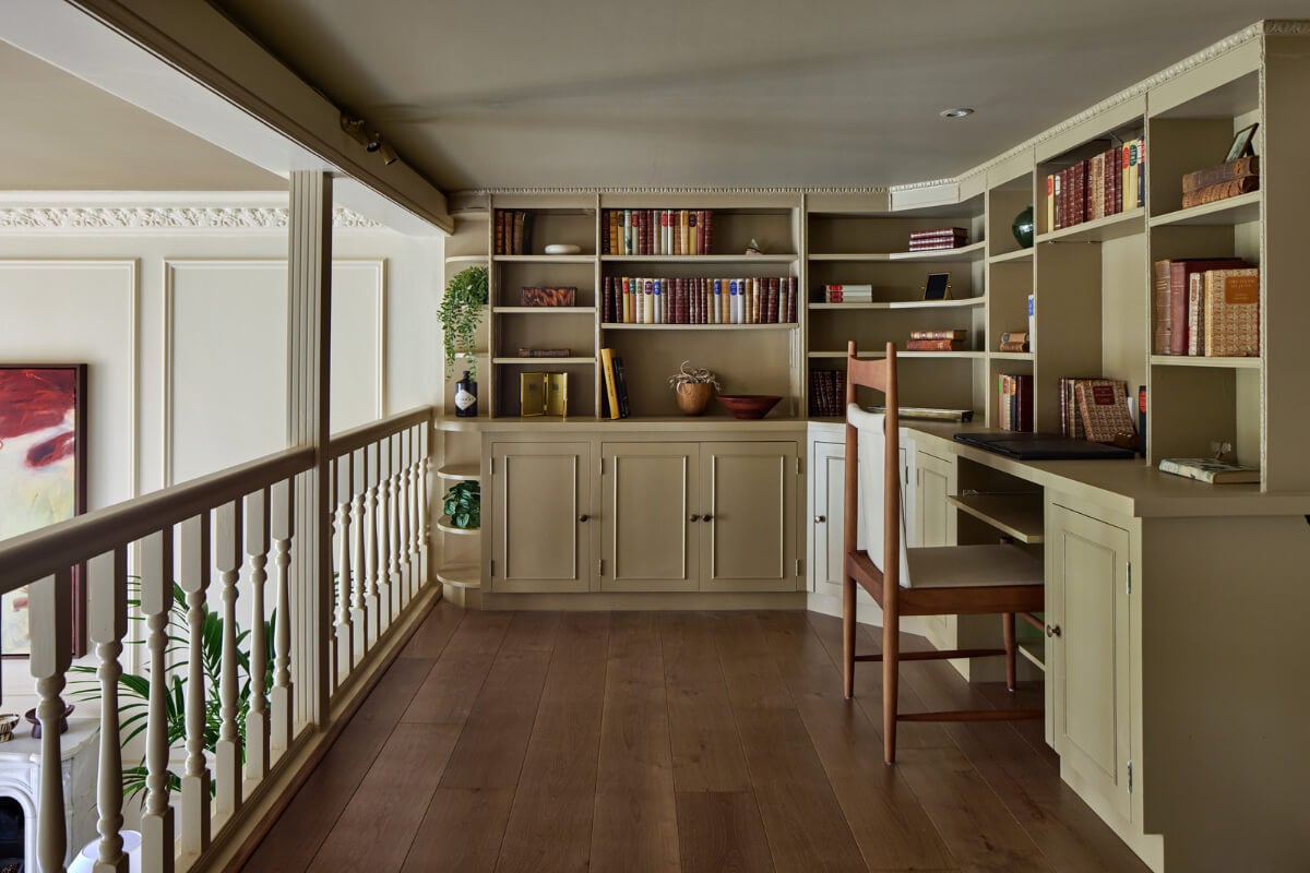 A Stunning Victorian House with Period Features and Surprising Spaces 5 home office built-in cabinets