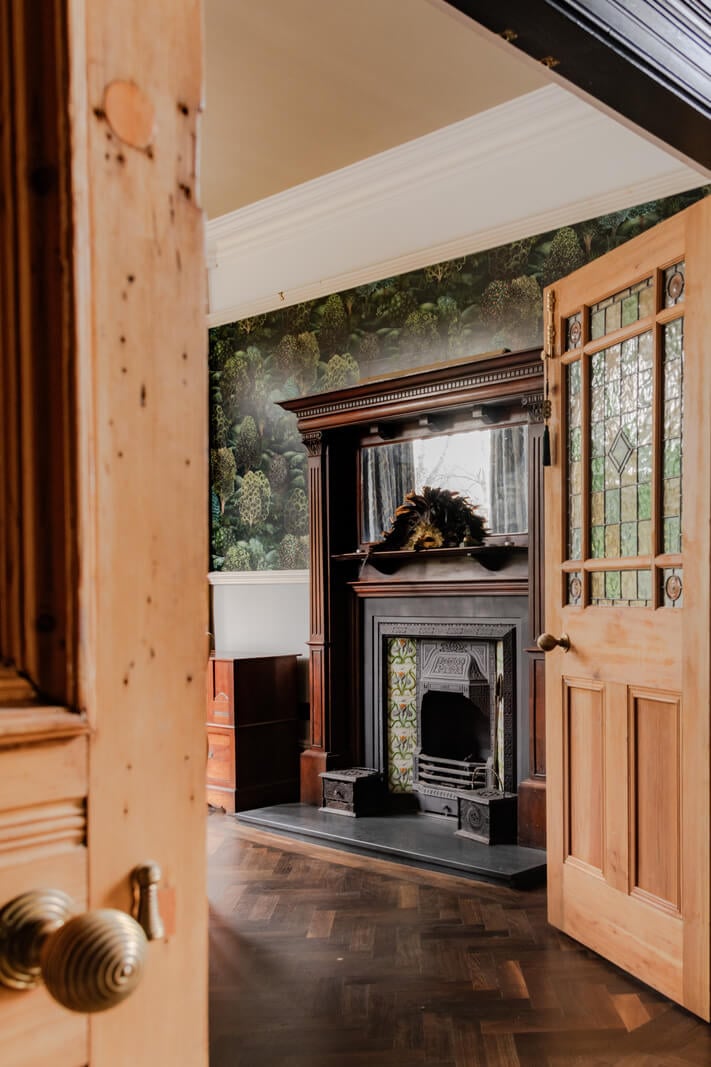 A Grand Victorian Villa in Manchester with Bold Interiors 4 impressing victorian fireplace nordroom