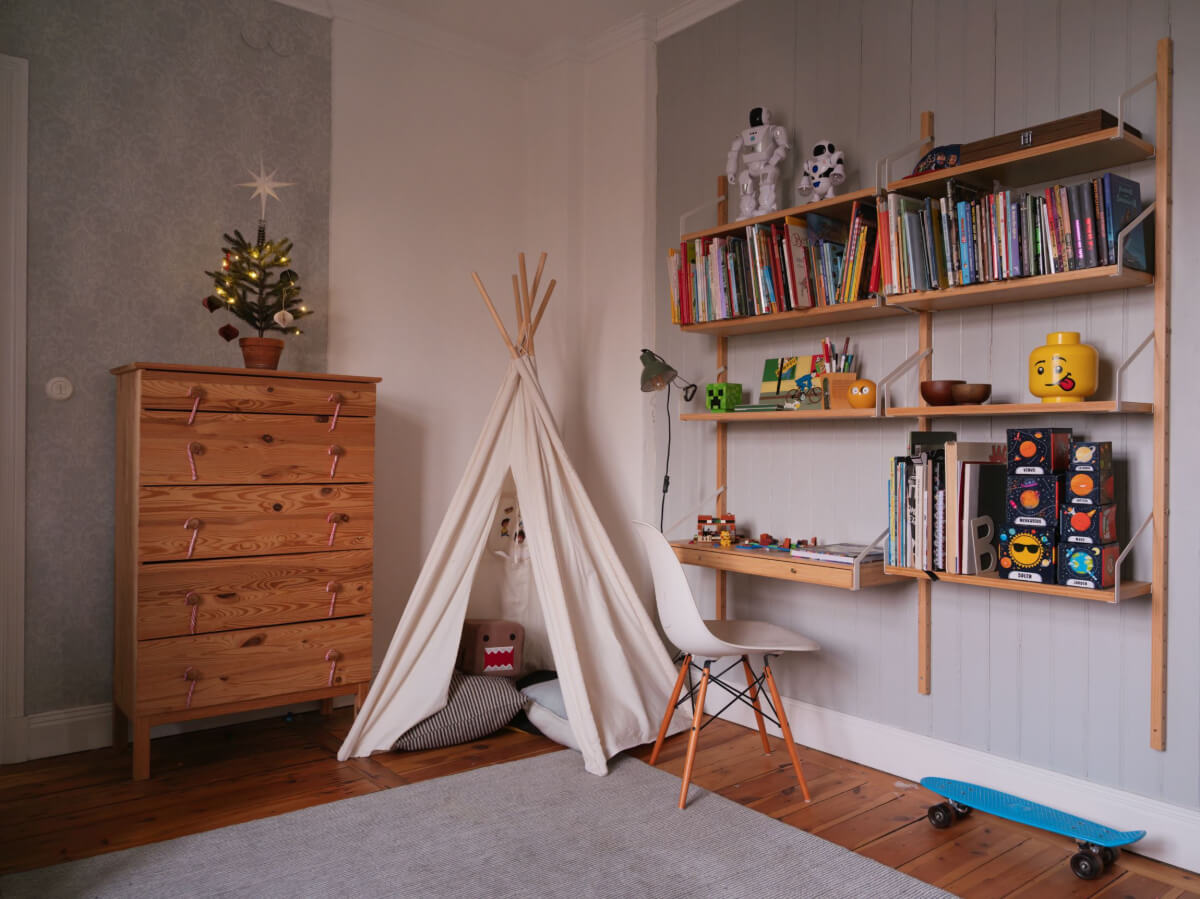 A Beautiful Turn-of-the-Century Family Home in Sweden 45 kids bedroom small desk