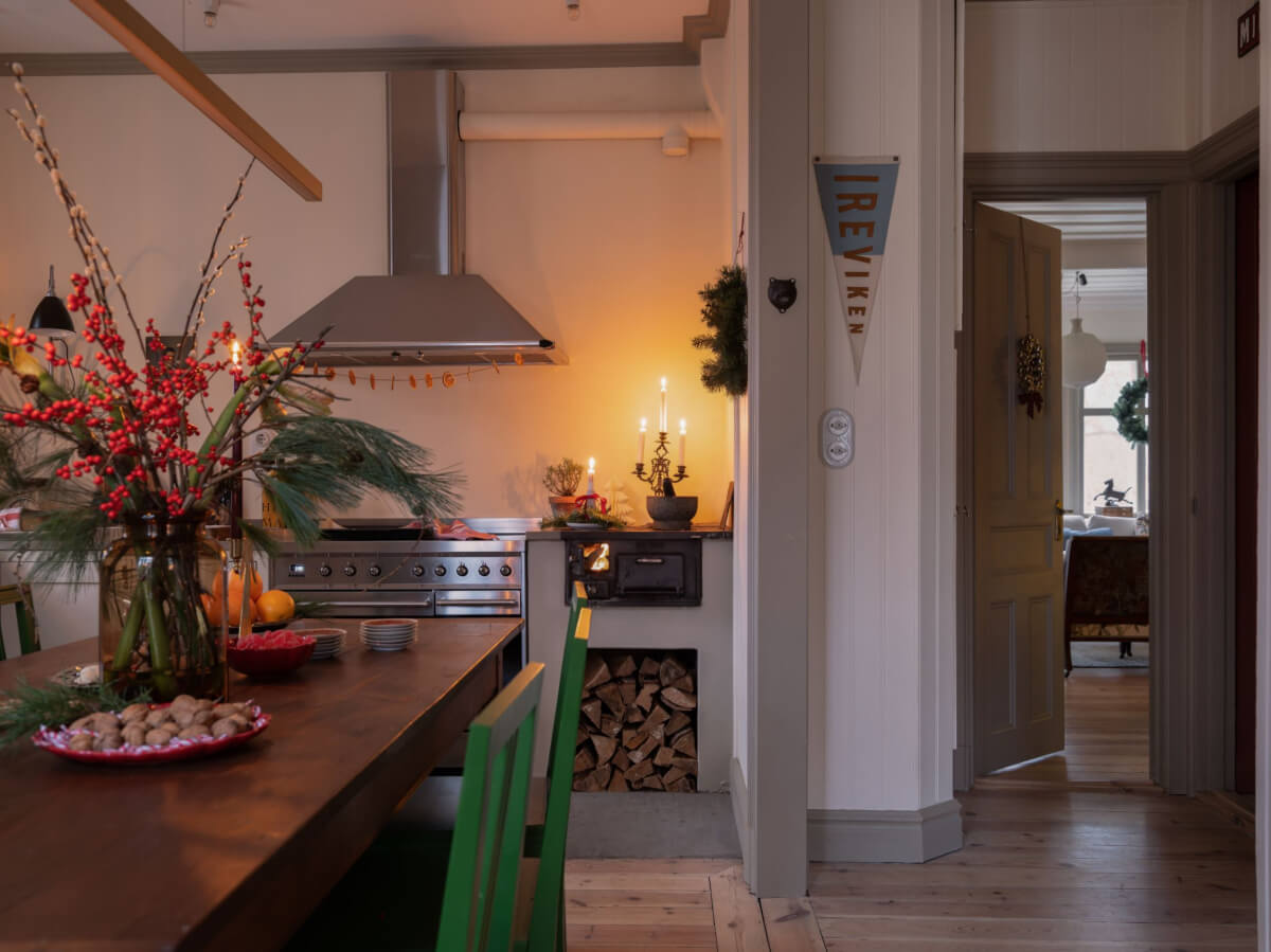 A Beautiful Turn-of-the-Century Family Home in Sweden 18 kitchen design candles