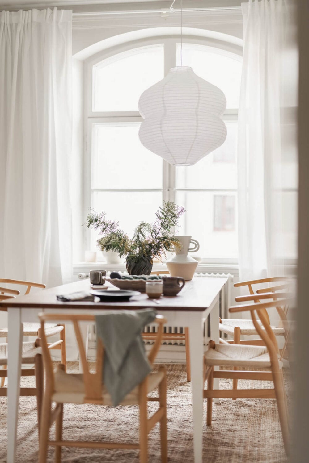 A Stylish Studio Apartment with Period Features and Large Windows 17 kitchen table large window