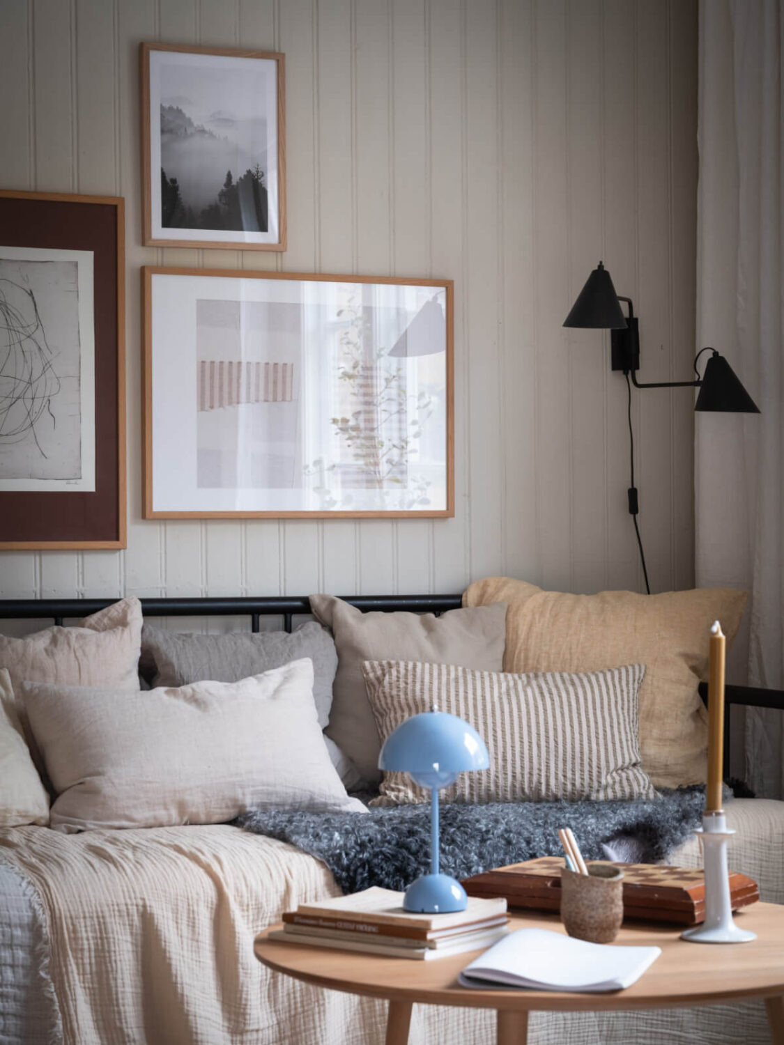 A Carefully Renovated Family Home in Sweden 23 living room detail