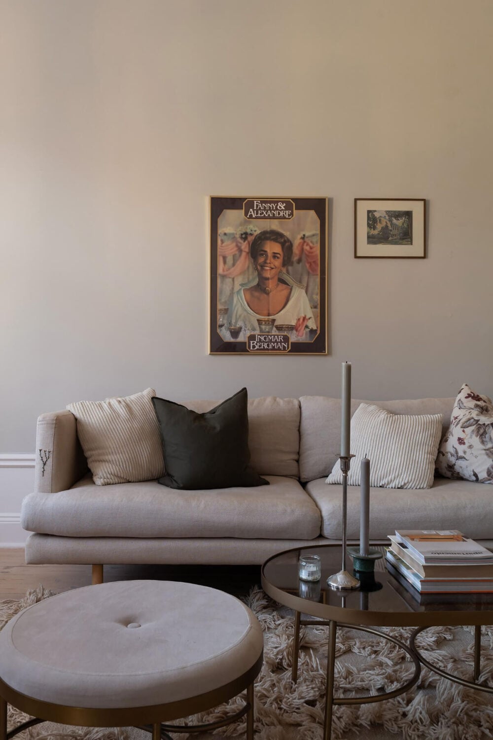 A Small Light Gray Apartment with Period Features 4 living room sofa 1 A Small Light Gray Apartment with Period Features
