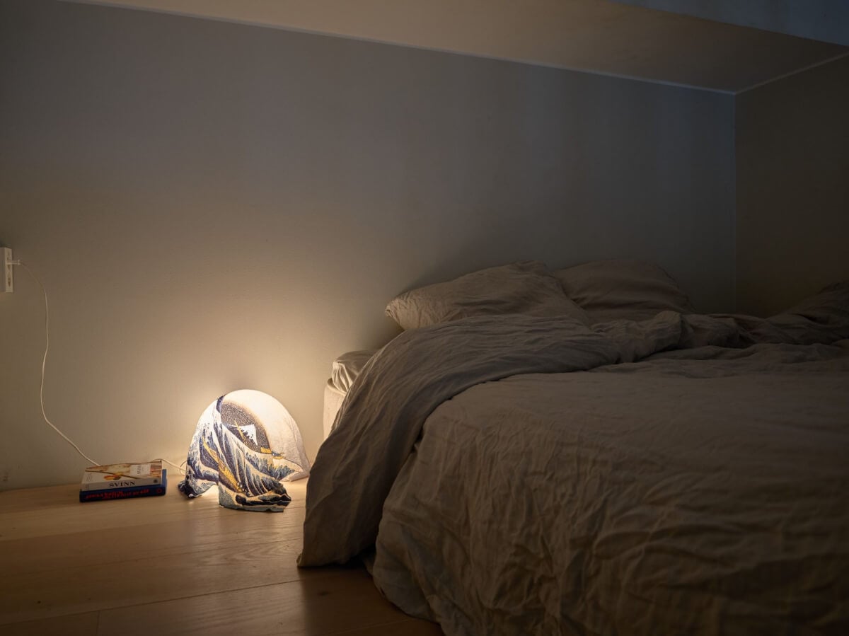 High Ceilings in a Small Swedish Loft Designed for a Family 16 loft bed