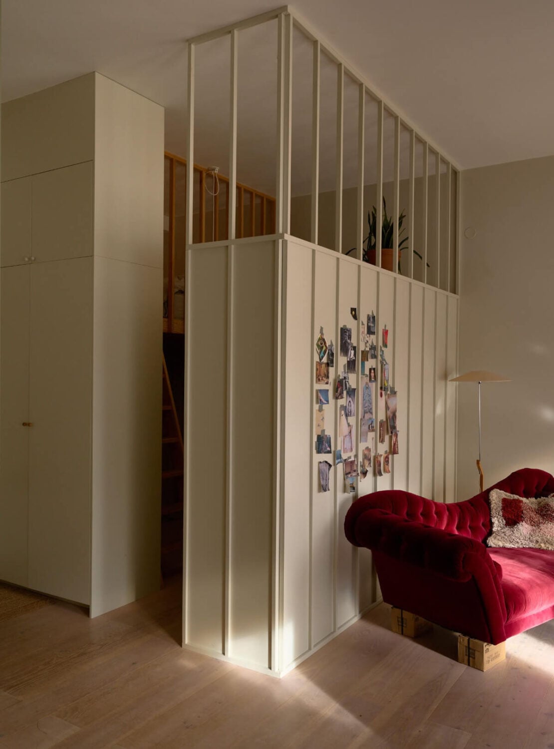 High Ceilings in a Small Swedish Loft Designed for a Family 13 open plan living space bedroom