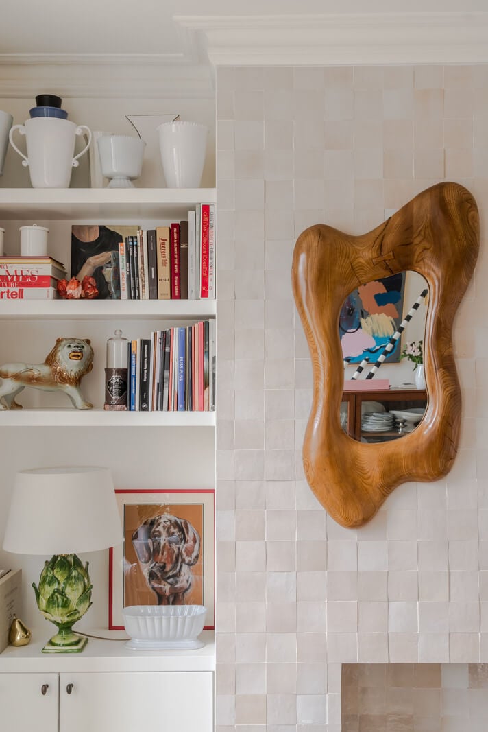 Cozy Contemporary Spaces in a Light-Filled Victorian Apartment 8 pink zellige tiles