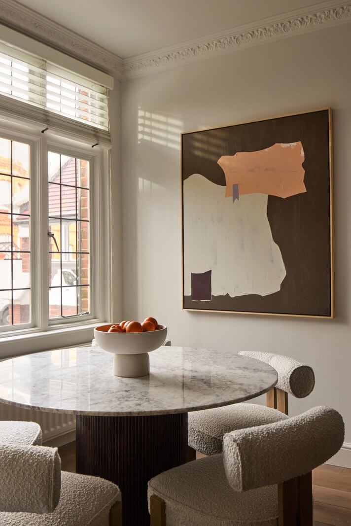 A Stunning Victorian House with Period Features and Surprising Spaces 12 round marble topped table