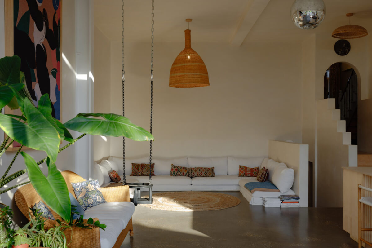A London Edwardian House with a Light-Filled Kitchen Extension 12 seating area low sofa