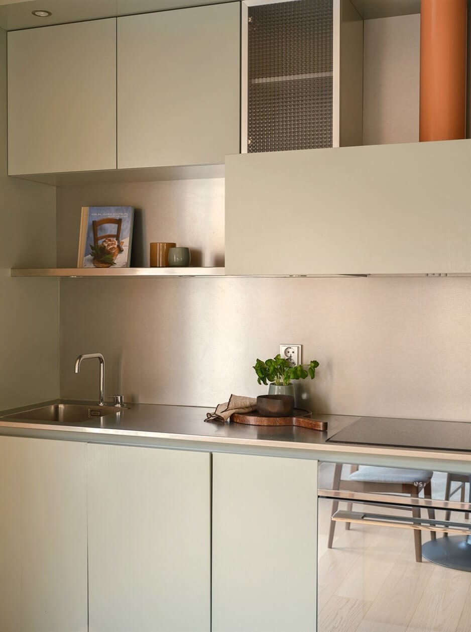 A Small Modern Stockholm Apartment with Smart Storage Solutions 15 small modern kitchen