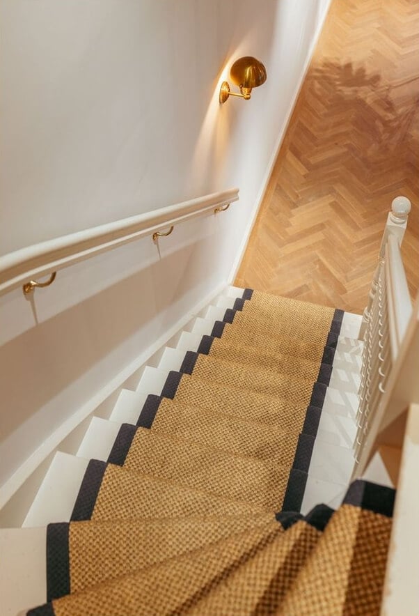 A Unique Ground Floor Duplex Apartment in Amsterdam 19 staircase runner A Unique Ground Floor Duplex Apartment in Amsterdam
