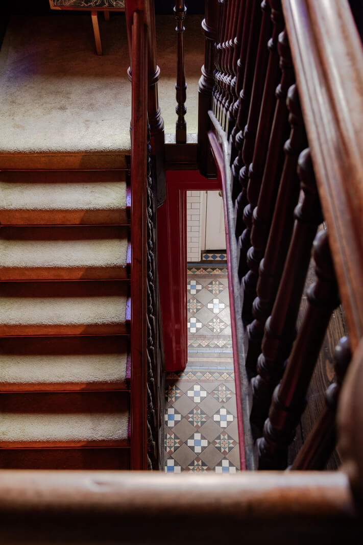 A Grand Victorian Villa in Manchester with Bold Interiors 17 staircase victorian villa nordroom