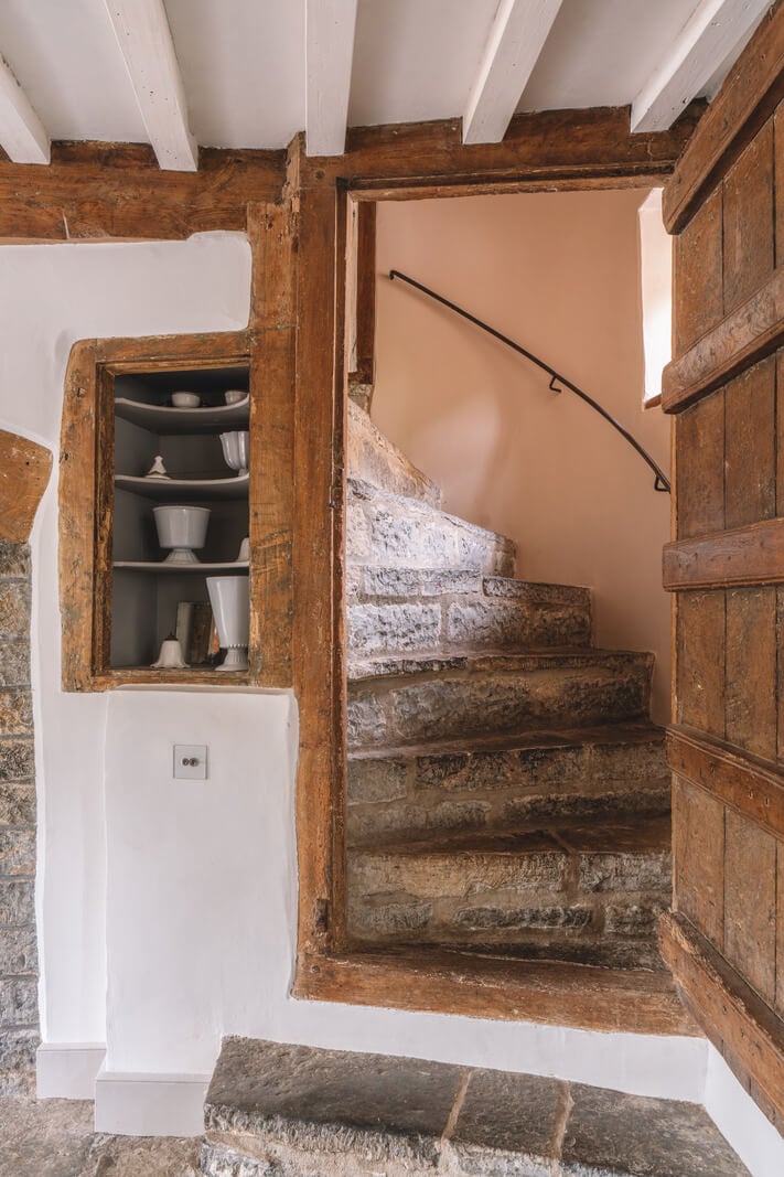 A Beautiful Renovated Country House in England 18 stone stairs