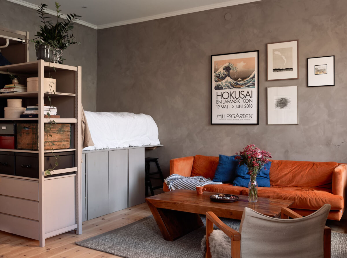 Best of 2025: Studio & Loft Apartments 22 studio apartment raised bed