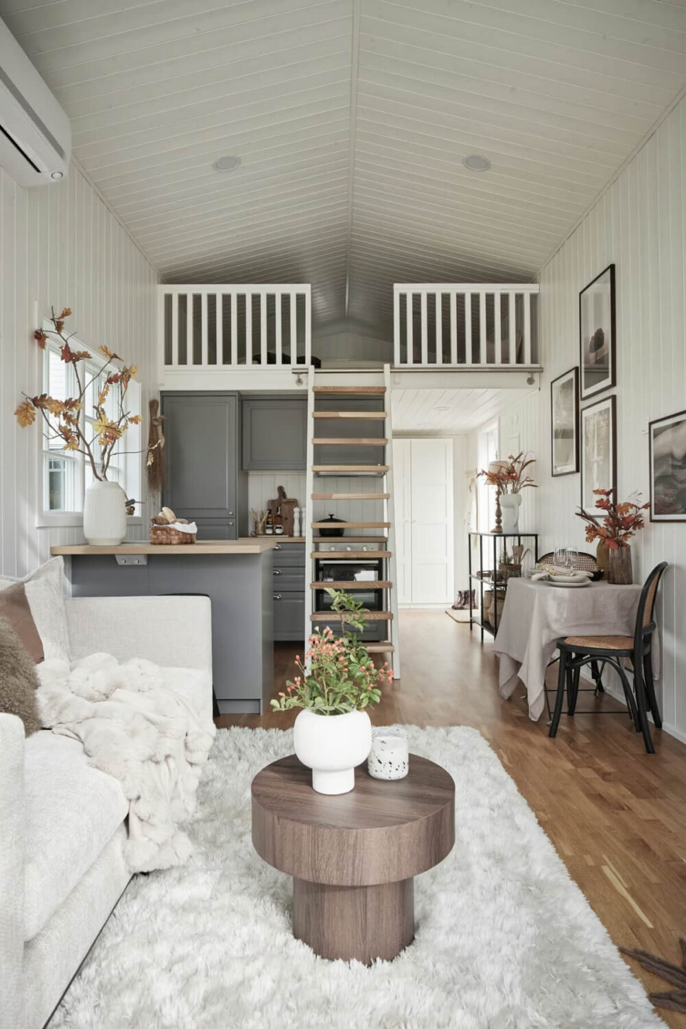 A Charming Tiny House in Sweden with a Private Terrace 6 swedish tiny house with loft bed