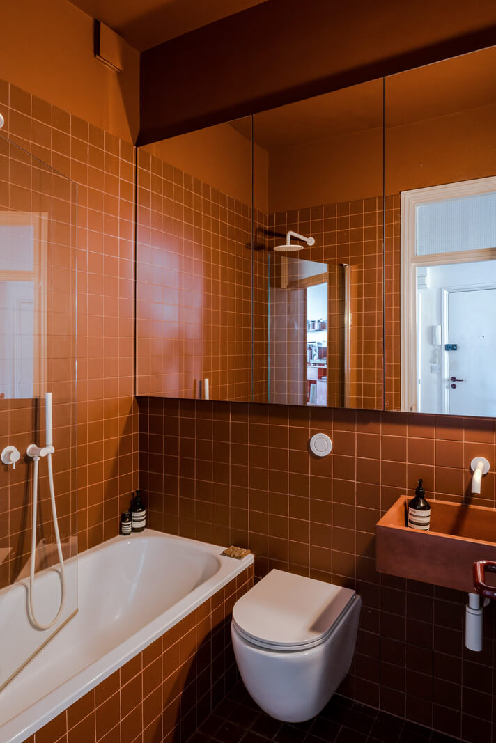 Best of 2025: Bathrooms 47 tiny bathroom brown tiles