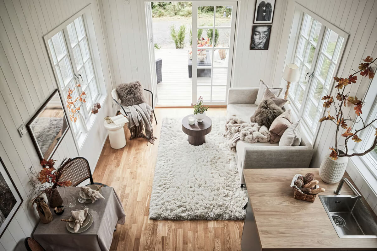 A Charming Tiny House in Sweden with a Private Terrace 11 tiny house living space