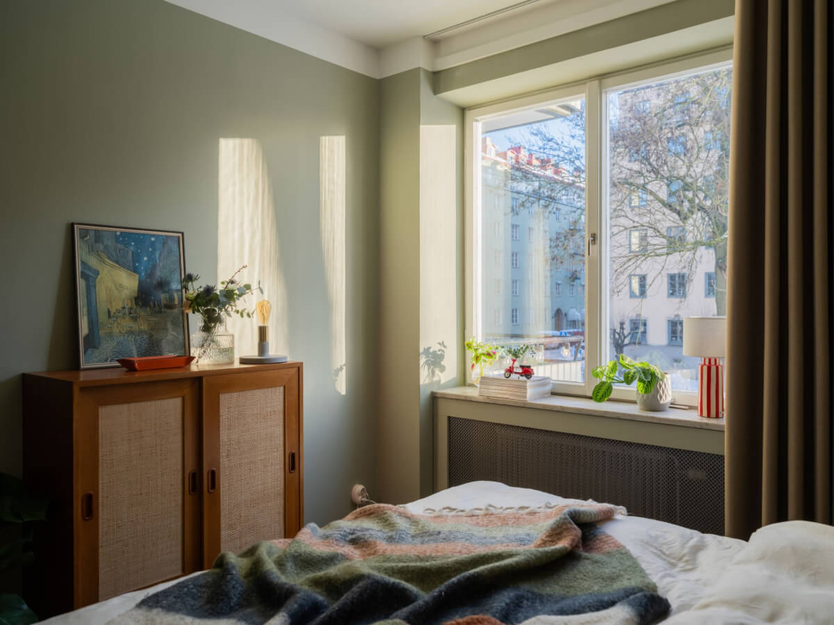A Light, Renovated Two-Bedroom Apartment in Stockholm 15 vintage bedroom cabinet