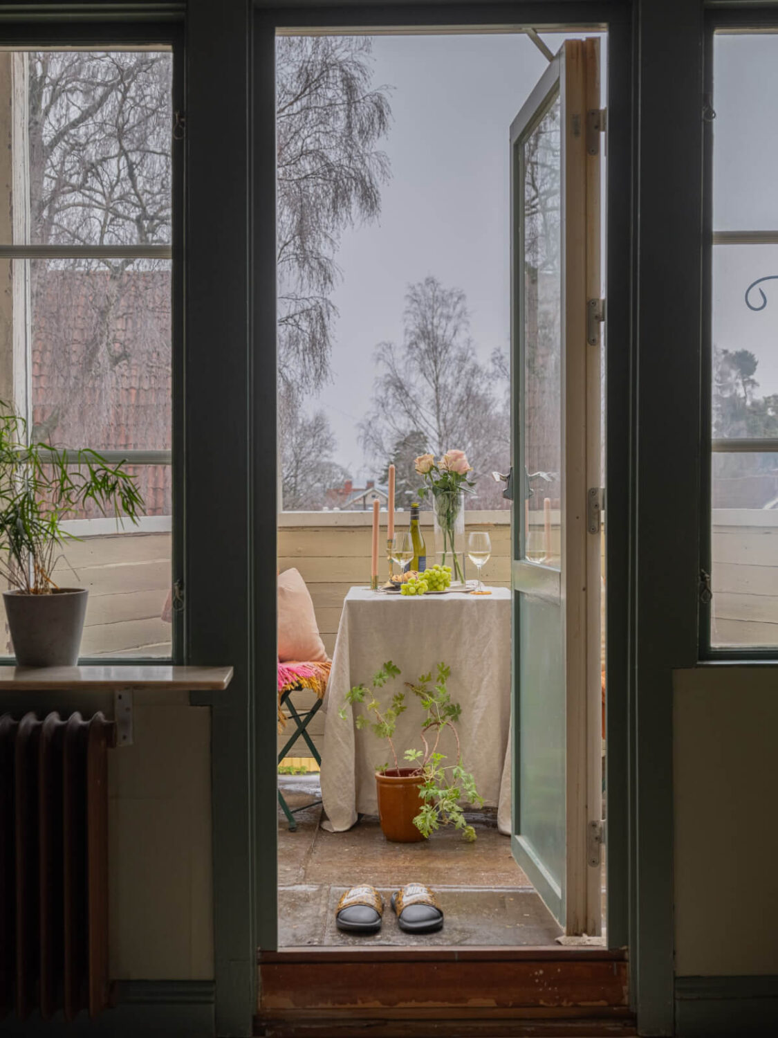 A 1920s Villa Pairs Modern Design and Period Features 24 balcony door