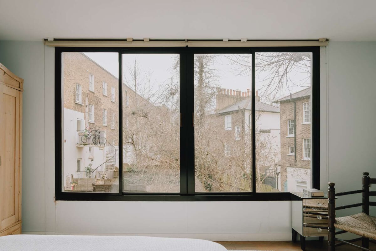 A London Basement Apartment in a Former Wood Workshop 19 bedroom window