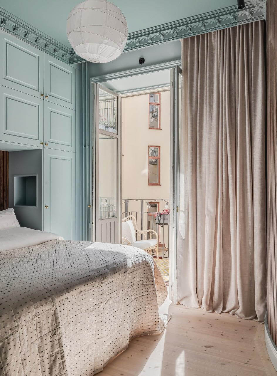 Best of 2025: Bedrooms 39 blue bedroom with balcony