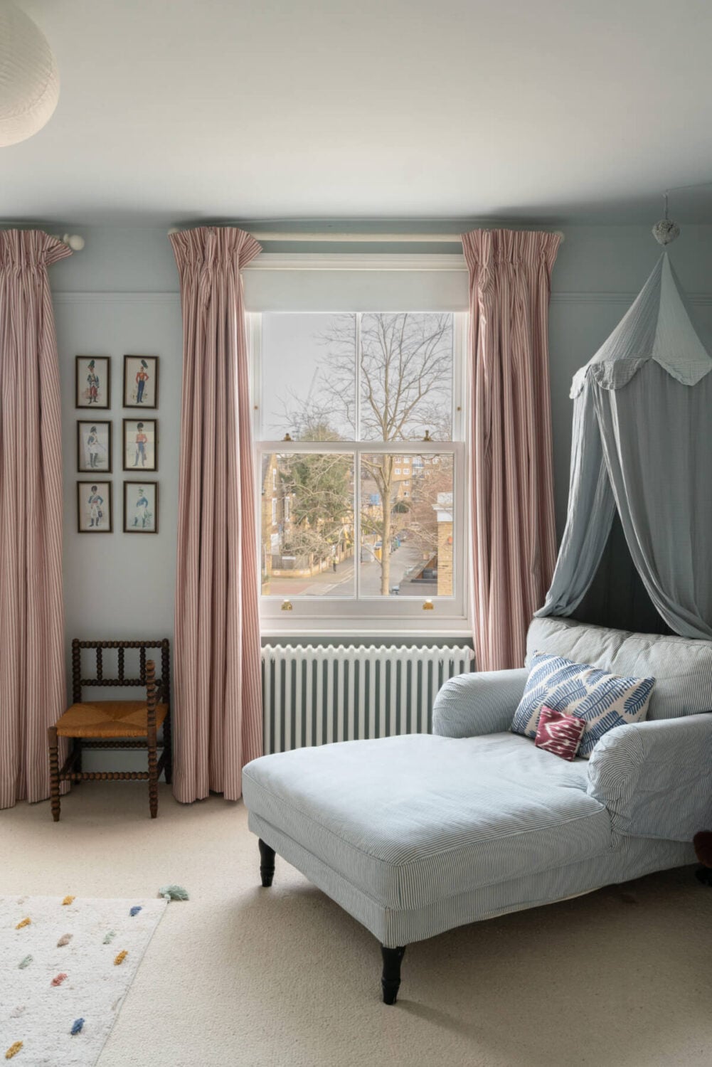 A Bright Victorian House with Plaster Walls and Blue Rooms 22 blue kids bedroom