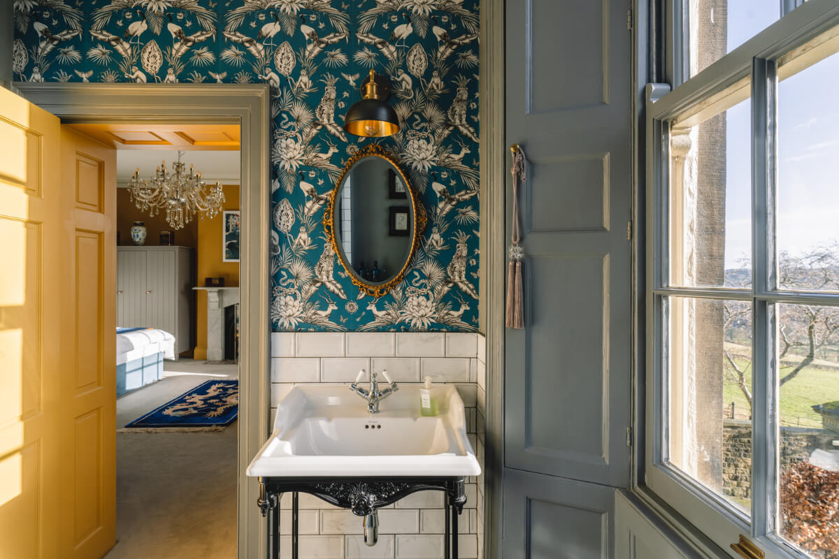50 Bathroom Wallpaper Ideas Adding Color, Style, and Expression 54 blue wallpaper bathroom