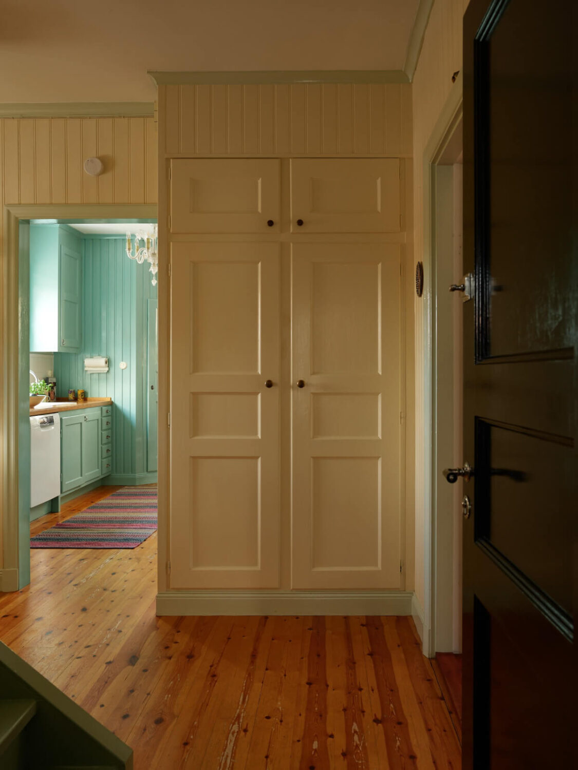 Colorful Interiors in a Wonderful Early 20th Century Swedish Villa 28 built in cabinets