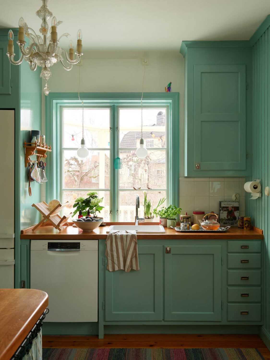 Colorful Interiors in a Wonderful Early 20th Century Swedish Villa 8 colorful kitchen swedish house