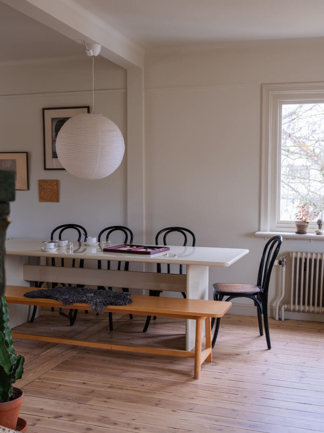 A 1920s Villa Pairs Modern Design and Period Features 5 dining table with bench wooden floor
