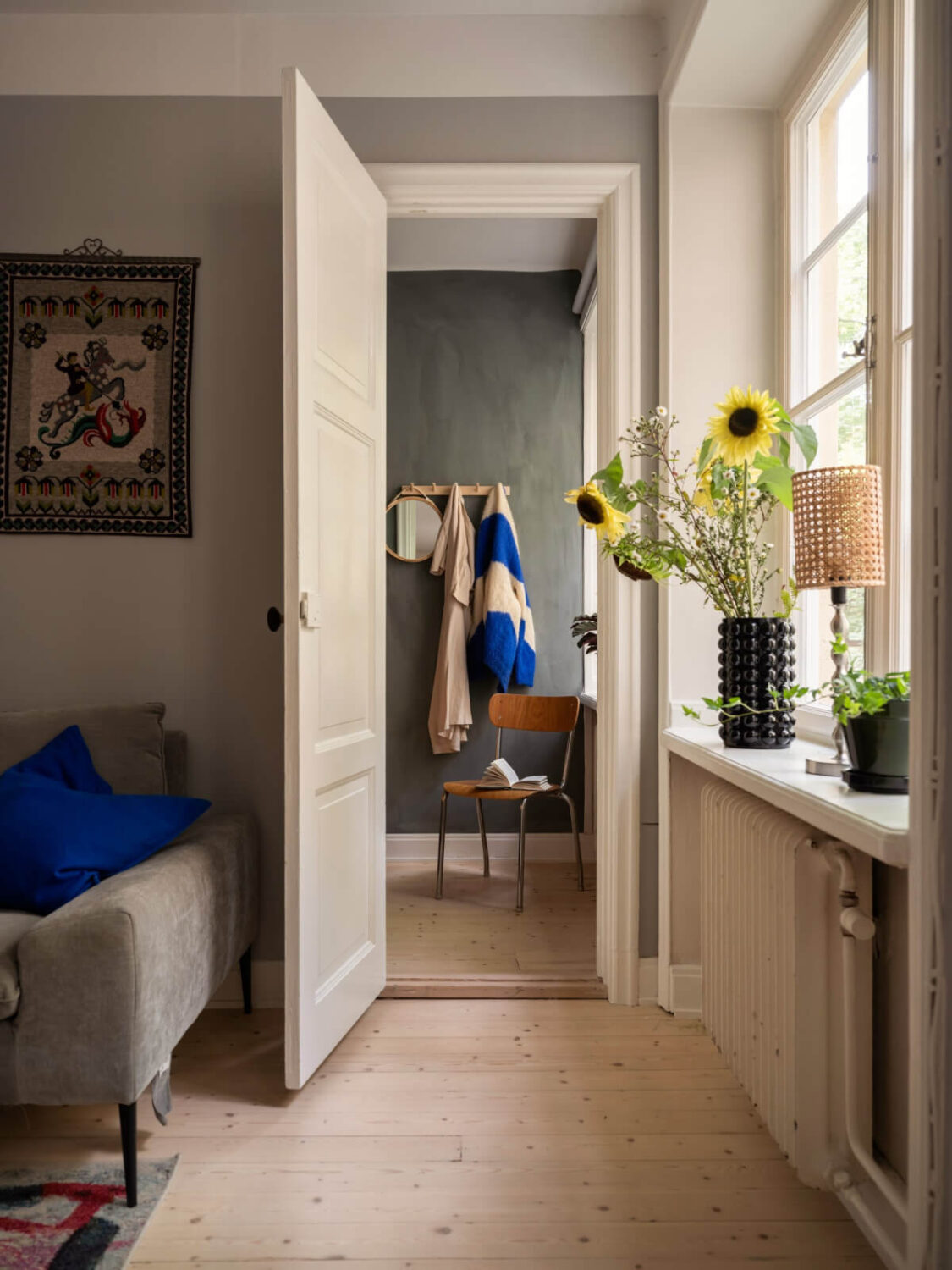 A Charming One-Bedroom Apartment in a 1920s Building 20 door to tiny bedroom