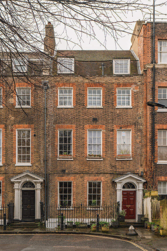 Contemporary Interiors in a Georgian Duplex Apartment in London 19 exterior london apartemtn