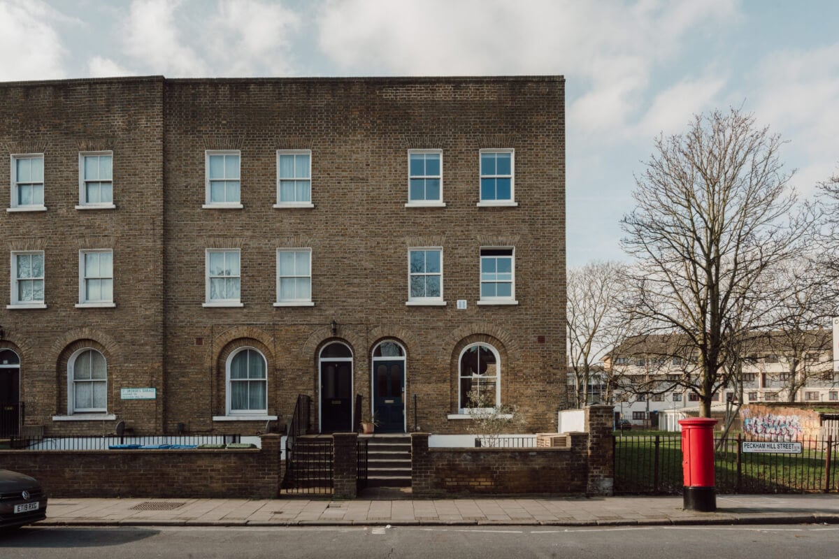 A Bright Victorian House with Plaster Walls and Blue Rooms 28 exterior london home 3 A Bright Victorian House with Plaster Walls and Blue Rooms