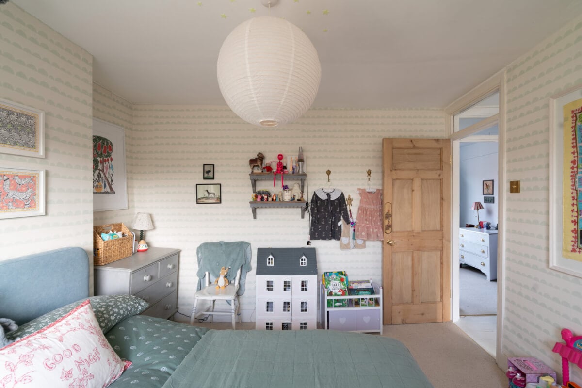 A Bright Victorian House with Plaster Walls and Blue Rooms 19 kids bedroom wallpaper