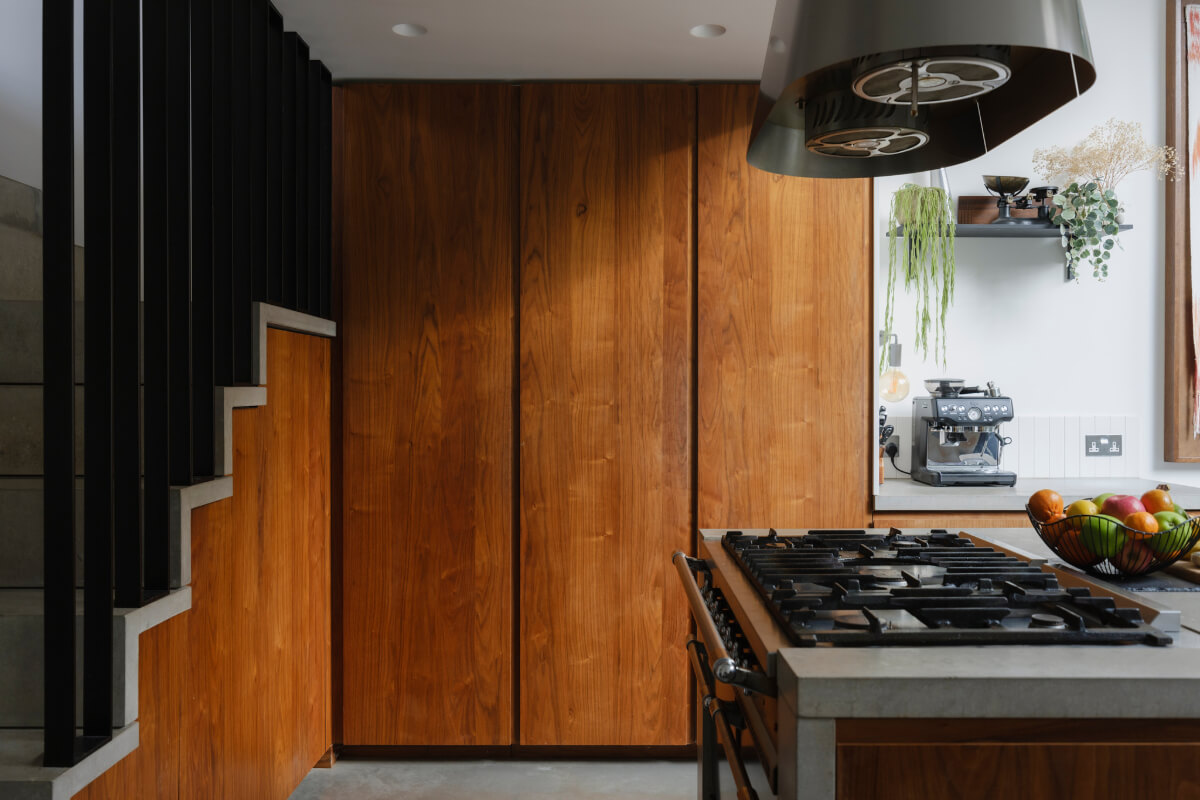 Five-Meter Glazed Garden Doors in an Expanded London Home 11 kitchen floor to ceiling cabinets