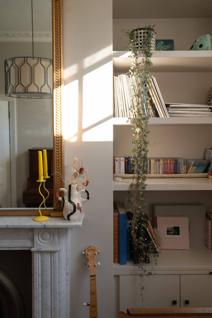 Contemporary Interiors and Preserved Details in an Early Victorian House 3 living room detail