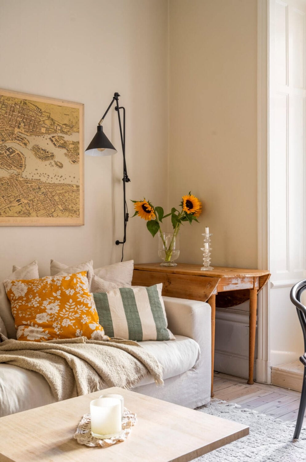 A Cozy Small Apartment with Period Features and Lots of Storage 3 living room detail