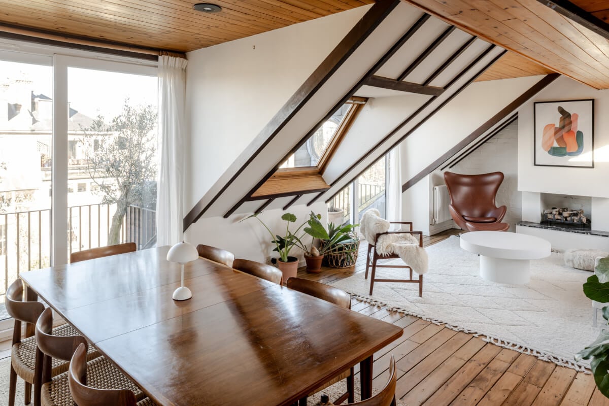 living room wooden floorboards