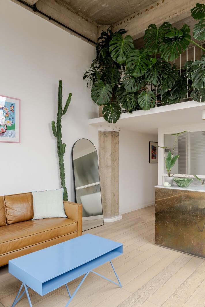 A Plant-Filled Loft Apartment in a Former Clothing Factory 4 loft living space plants