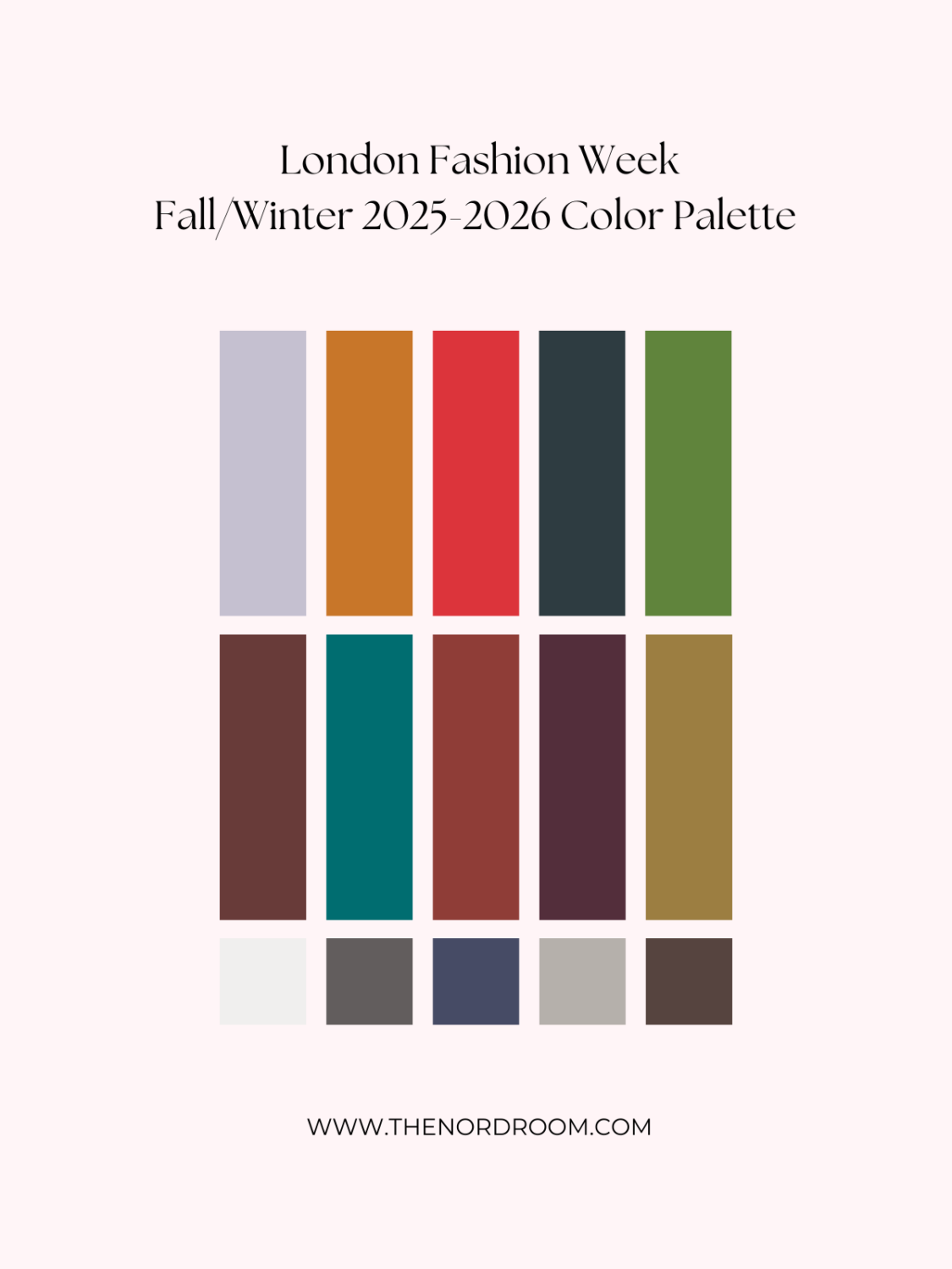 The 2026 Color of the Year (with Color Palettes & Inspiration) 13 london fashion week color trend report color of the year 2026 nordroom The 2026 Color of the Year (with Color Palettes & Inspiration)