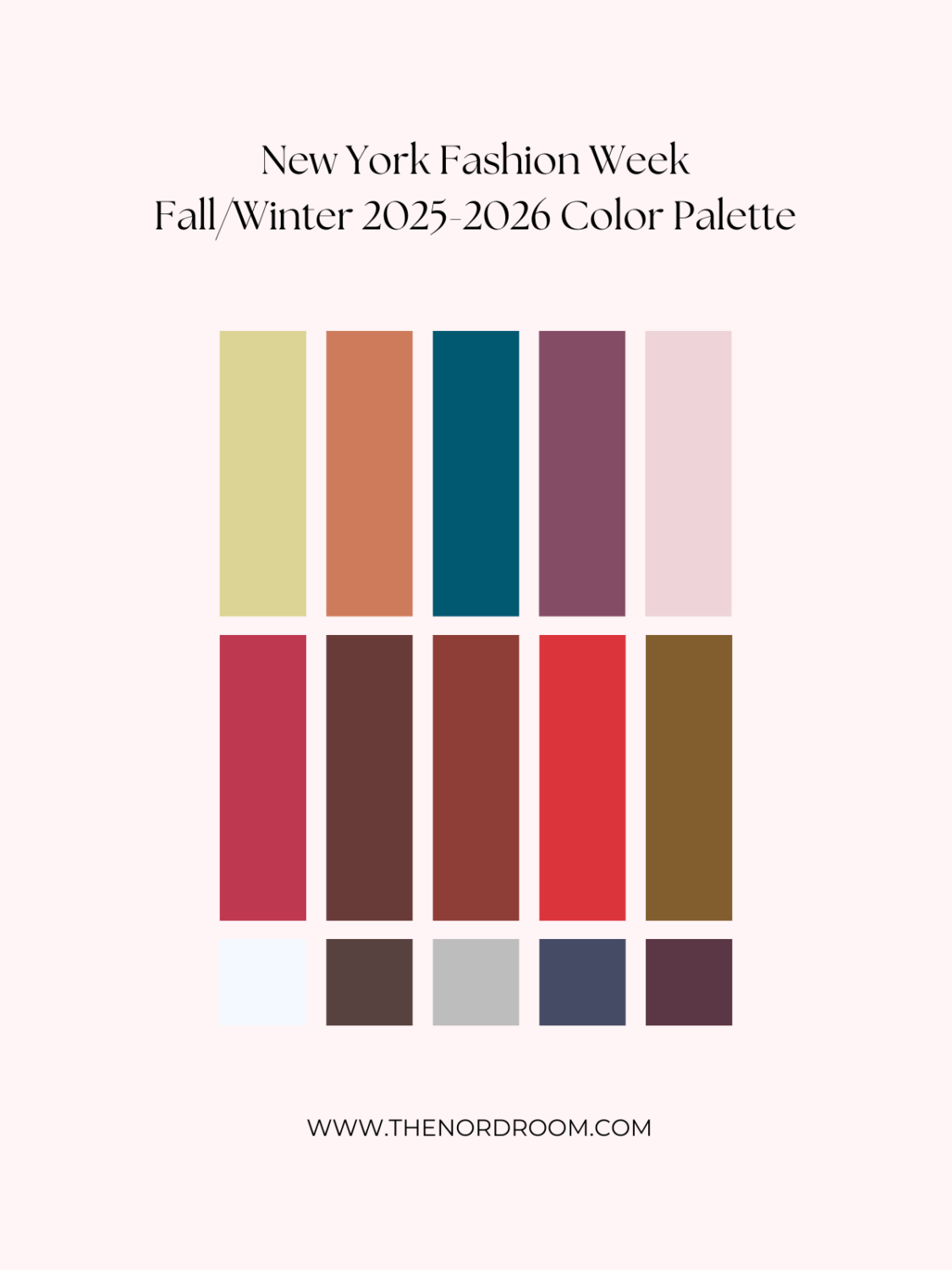 The 2026 Color of the Year (with Color Palettes & Inspiration) 27 new york fashion week color trend report color of the year 2026 prediction nordroom The 2026 Color of the Year (with Color Palettes & Inspiration)